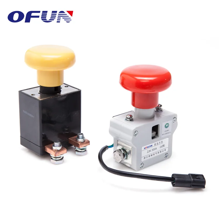 OFUN 250A 300A Waterproof Emergency Stop Push-Button Switch