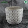 Nicole silicone concrete planter flower pot with decorative pattern moulds