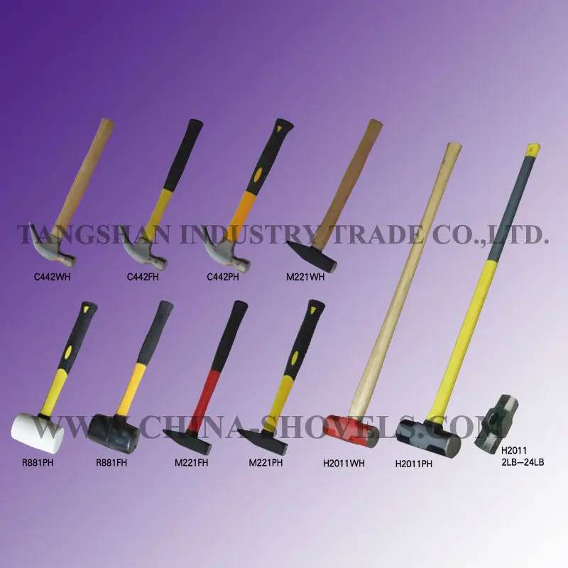 All type of rubber mallet with fibreglass handle