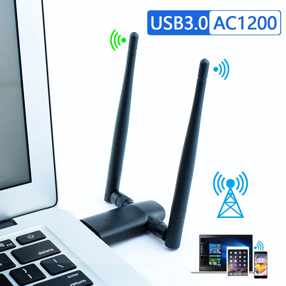 Newest Realtek 8812bu Dual Band 1200m Usb 3.0 Usb Wifi Adapter Adapter