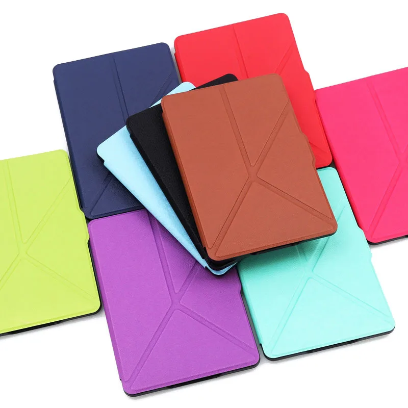 

Case for Kindle 8 kindle paperwhite1/2/3 E-reader ebook PU leather smart PU leather cover case for kindle paperwhite4 2018
