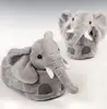 OEM Made Winter Plush Elephant Animal Slippers Soft Plush Adult Children Indoor Home Warm Animal Elephant slippers