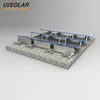 Q235 steel J type ballasted mount structures to 6kw solar energy system