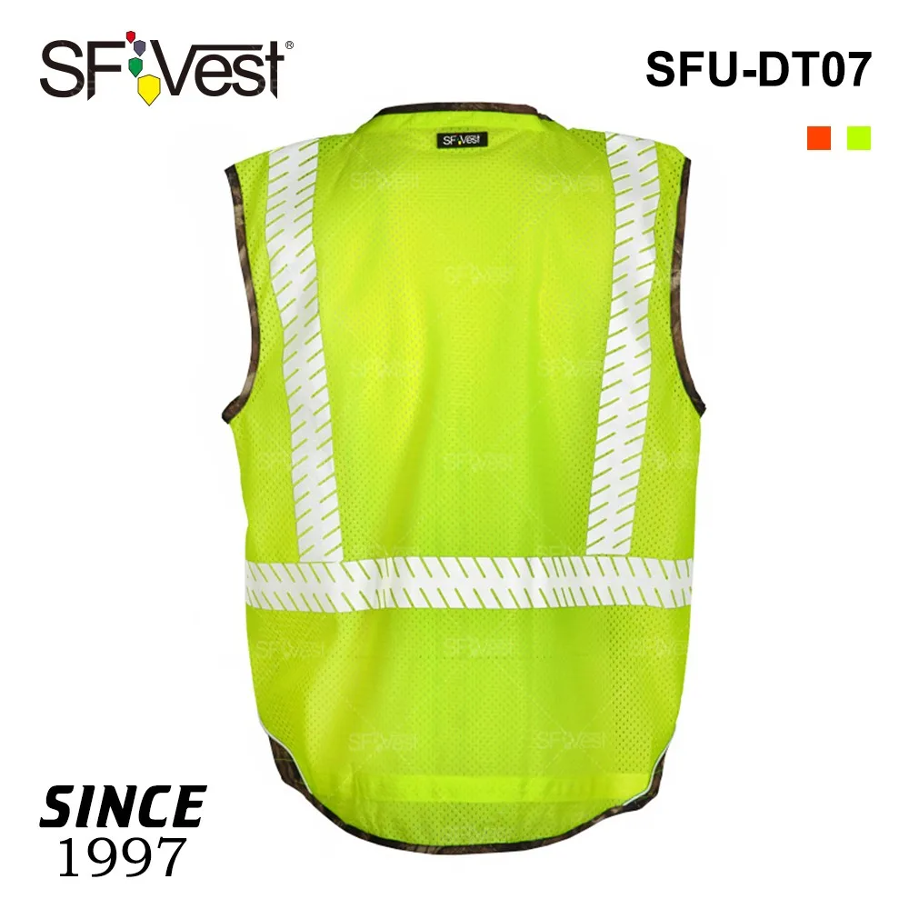 Wholesale 100 Polyester Mesh Two Tone Hi Vis Reflective Safety Hunting