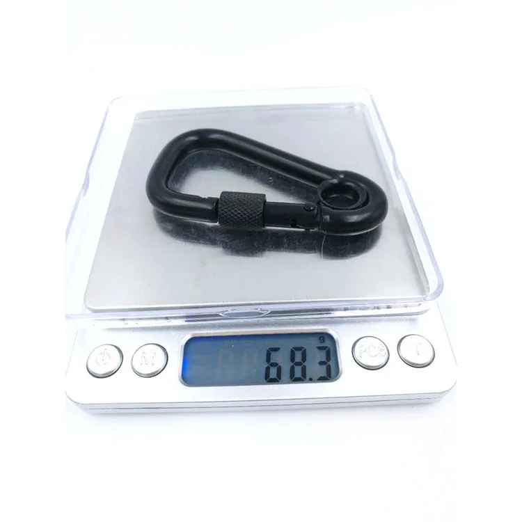 Heavy-Duty Stainless Steel Snap Hook with Eye and Screw for Climbing, Rigging, and Industrial Use