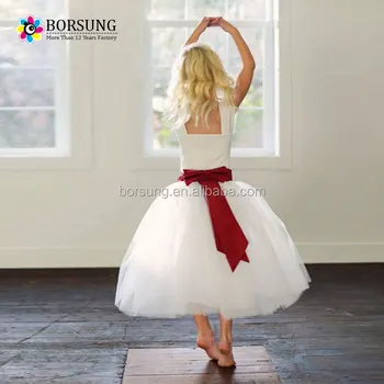 Gaun Pesta Anak Anak Rok Desain Panjang Dengan Warna Merah Besar Busur Bunga Kecantikan Model Baru Tulle Anak Wedding Dresses Buy Anak Anak Rok