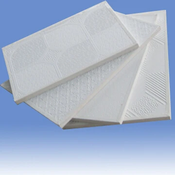 pvc gypsum ceiling tiles / pvc gypsum board with t grid