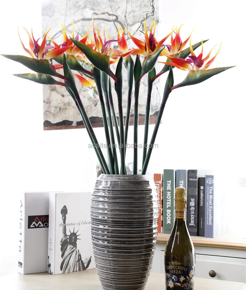 Sortie Dusine Oiseaux De Paradis Artificiel En Plastique Fleur Buy Oiseaux Paradis Fausse Fleurfausse Fleur Artificiellefausse Fleur En Plastique
