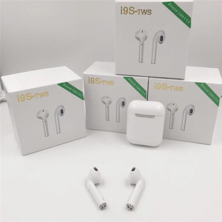 

hot selling in-ear headphone I9S TWS 5.0 bluetooth earphone mini wireless, White