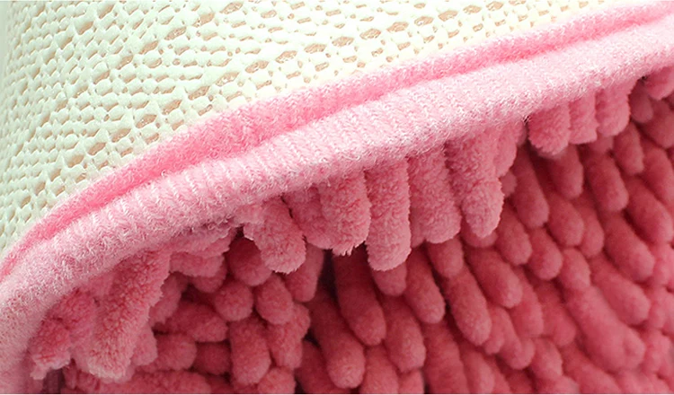 custom large size chenille shaggy dog play microfiber drying mat.jpg