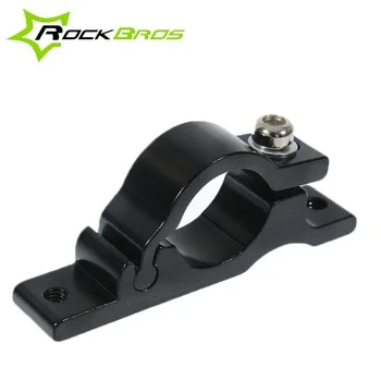 

ROCKBROS Aluminum Alloy Bicycle bike Mount Adapter HandleBar Clamp Water Bottle Cage Converter Adapter Outdoor Riding, Black;sliver