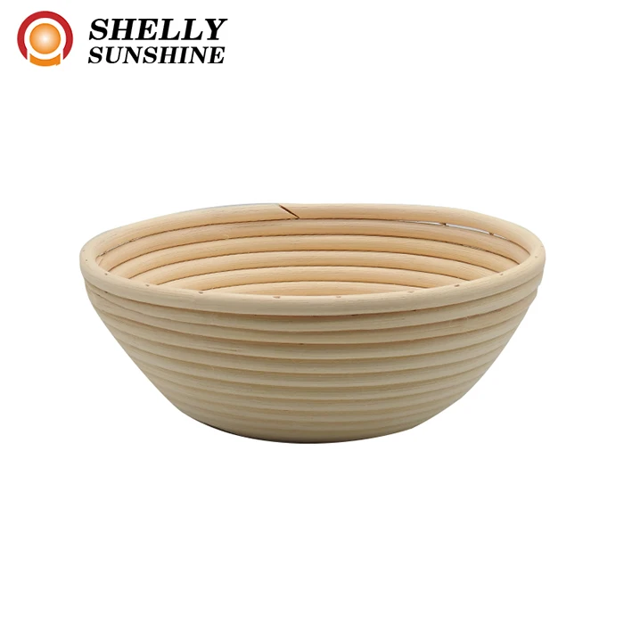 

High Quality Round Nature Rattan Cane Bread Banneton Proofing, Natural color
