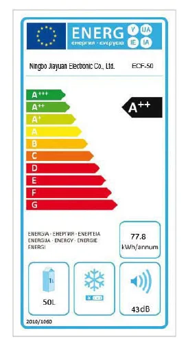 Evercool coche 12v CC refrigerador congelador compresor portátil 50L