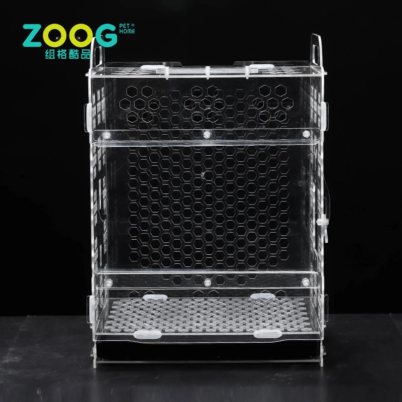 

Promotional cheap rectangle beautiful acrylic bird cages for sale, Clear