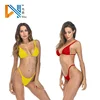 swimwear split bathing suits sexy double strap solid color bikini