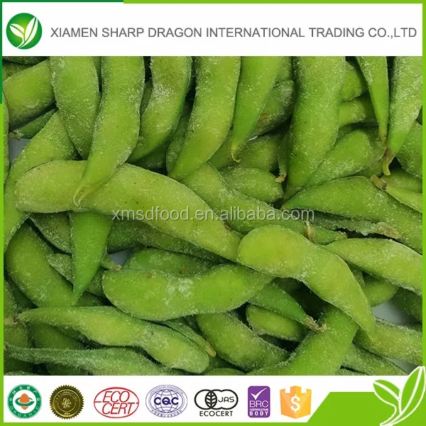 Bulk organic frozen edamame iqf cheap soybeans for sale