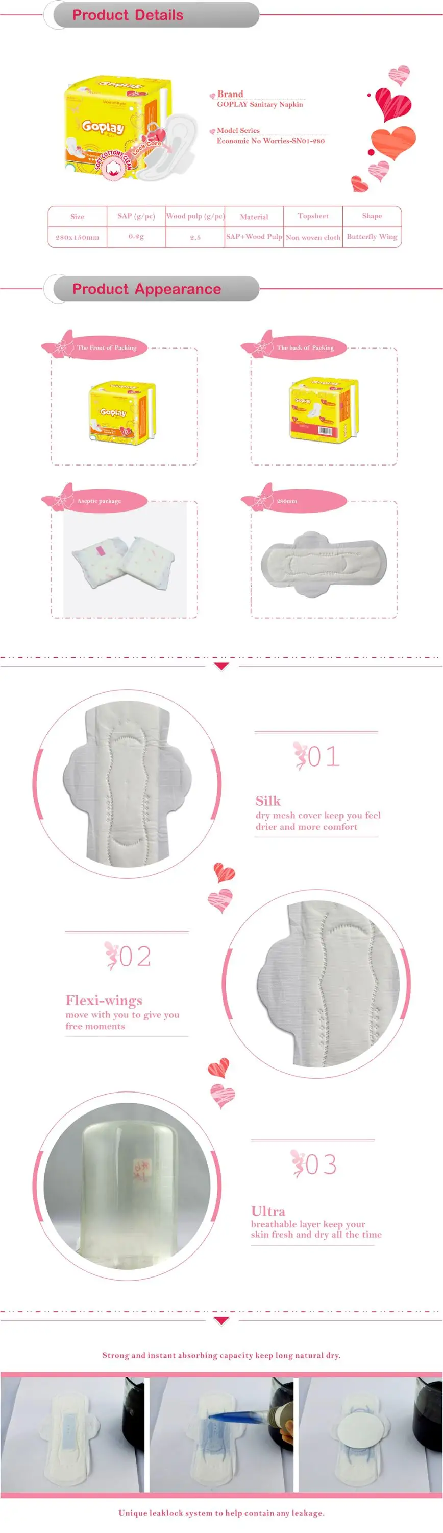 Lowest Cost Sanitary Product Nature Care For Modern Women Wholesale