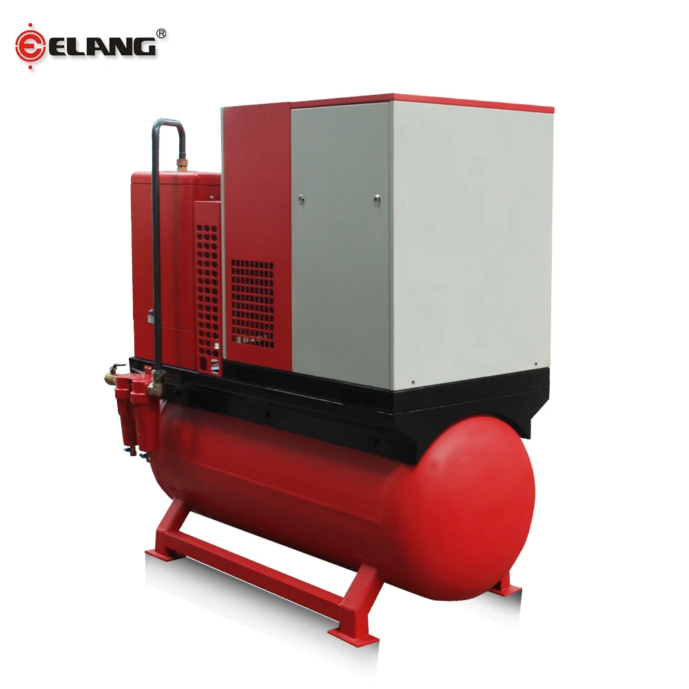 
10Hp 7.5Kw 25 - 40 cfm Combined Screw Air Compressor with Air Dryer <img data-src=