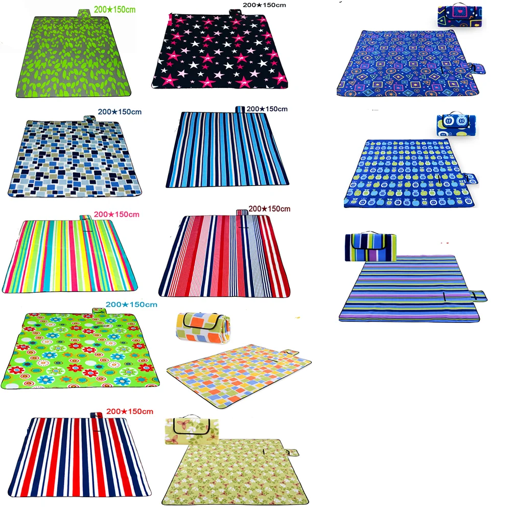 Outdoor Large Picnic Blanket With Waterproof Backing Xxl Portable