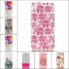 Free Shipping Fashion Owl Eyes Flower Elephant Design Soft TPU Cases Skin for Lenovo K3 / Lemon K30-T A6000 / A6010 Plus A6000+