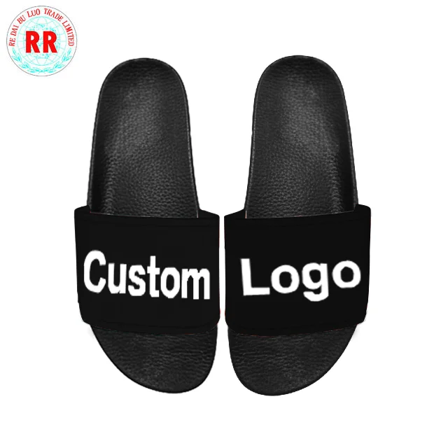 
hot selling men slides slipper sandals custom logo PVC slipper slide sandal 