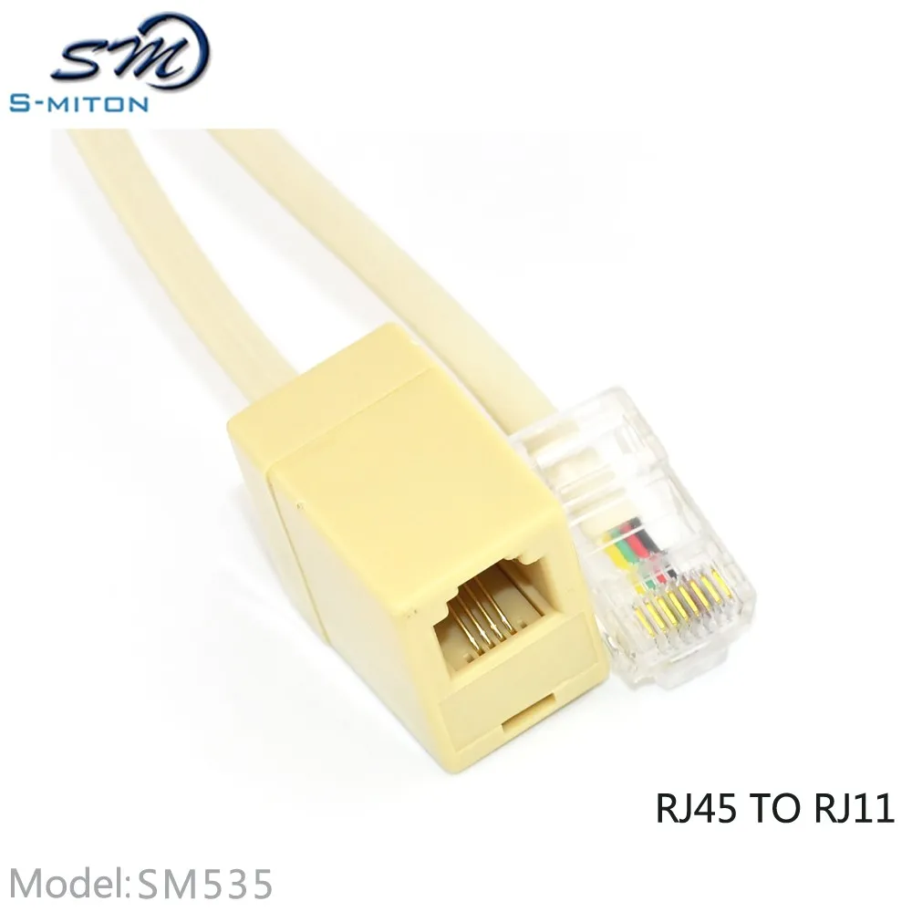 Rj45 To Rj11 Adapter Male To Female Splitter Adsl Connector - Buy Rj45 ...