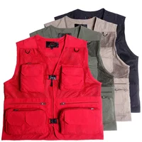 

Custom outdoor wholesale work multi pocket waistcoat for men