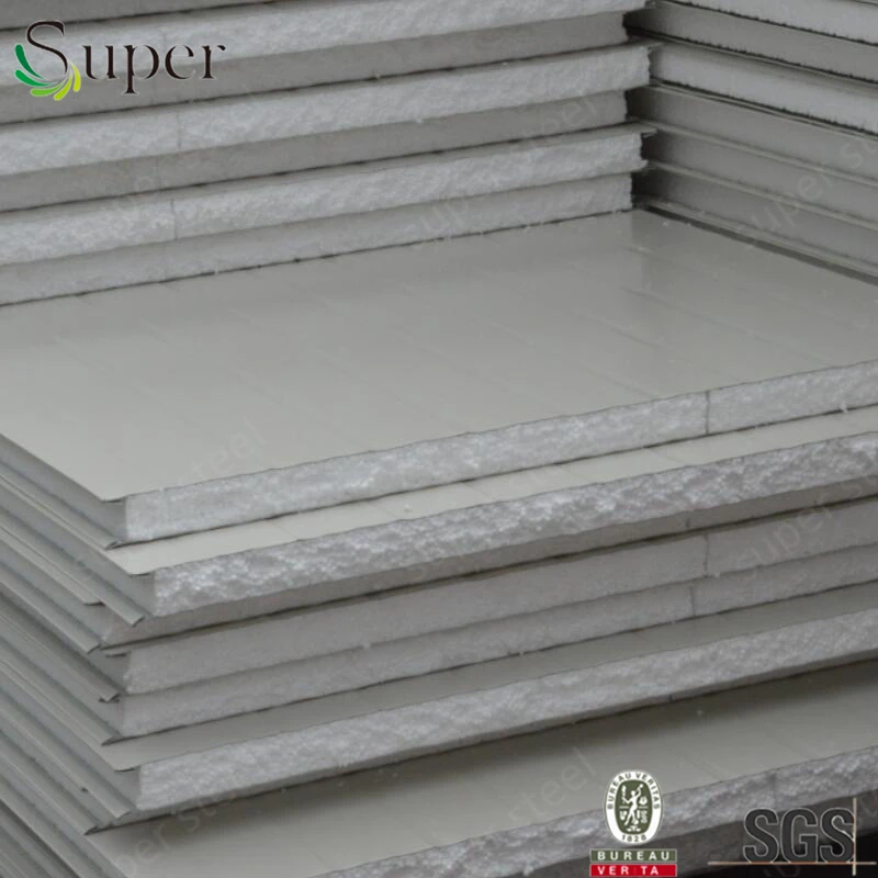 
China Manufactory Low Cost Wall Roof MGO Prefabricated EPS Sandwich Panel For Sale 