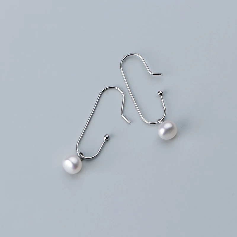 

Paper Clip 925 Sterling Silver Earrings