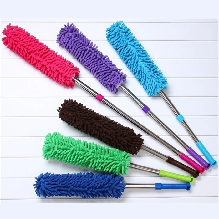 

High Quality Extendable Chenille Duster , Telescopic Duster For Home , Microfiber Duster For Car, Blue,rose red,orange,green(or customed)