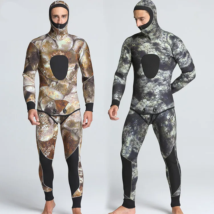 

custom neoprene surfing suit 5mm for men, Camouflage