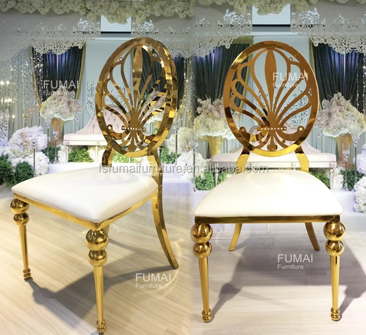 Furniture Hotel Gold Stainless Steel Wedding Royal Princess Chair Buy