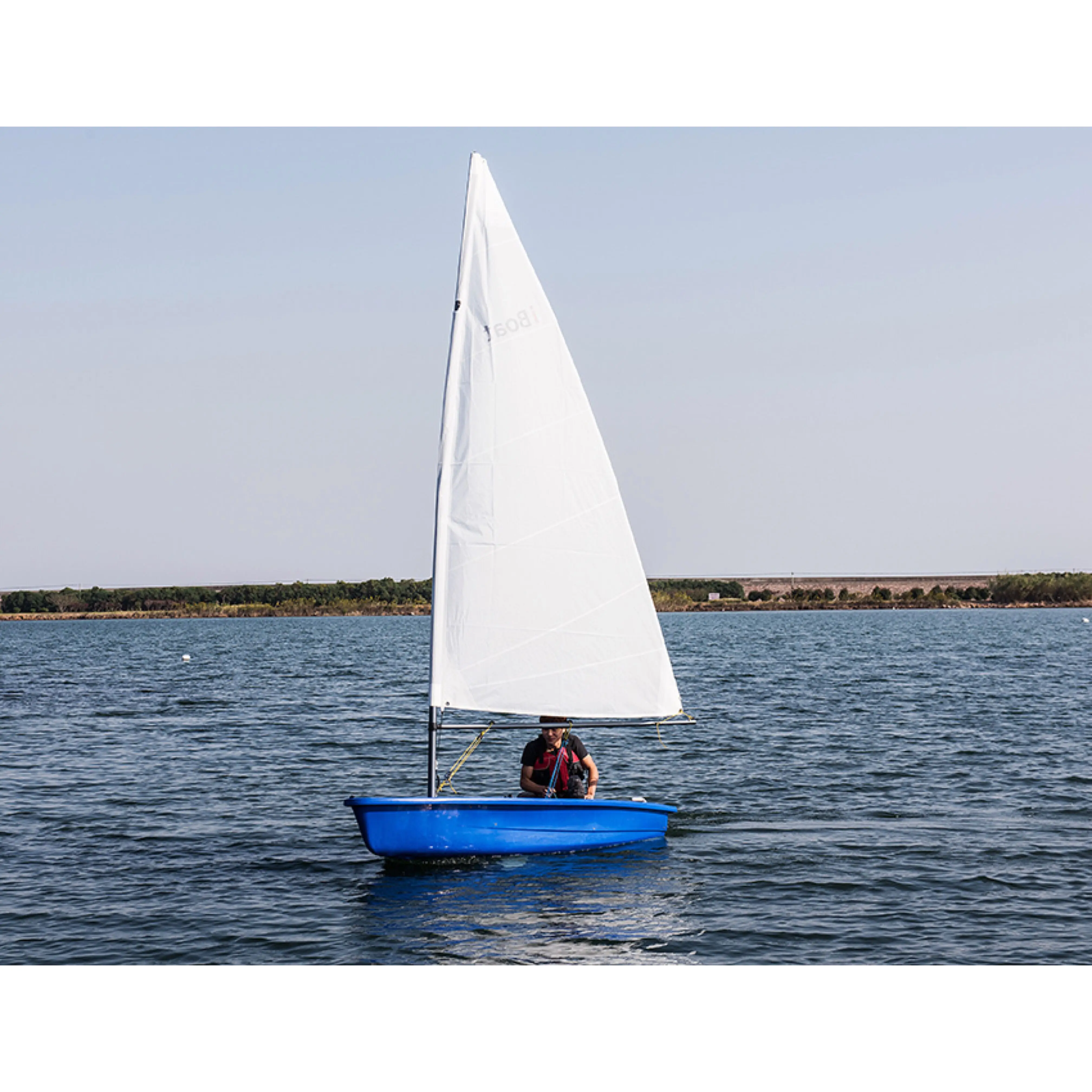 
small optimist plastic sail boat 