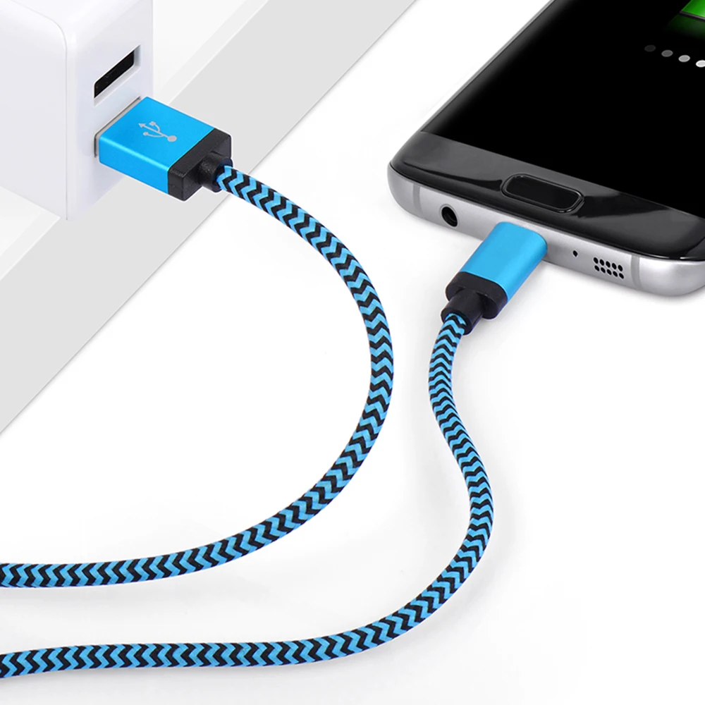 
3FT/6FT/9FT Nylon Braid Type C Micro USB for Samsung USB Cable Fast Charging High Speed Data Cable Best USB Charging Cable 