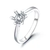 Fashion jewelry ring mounting 18k white gold ring wedding ring setting