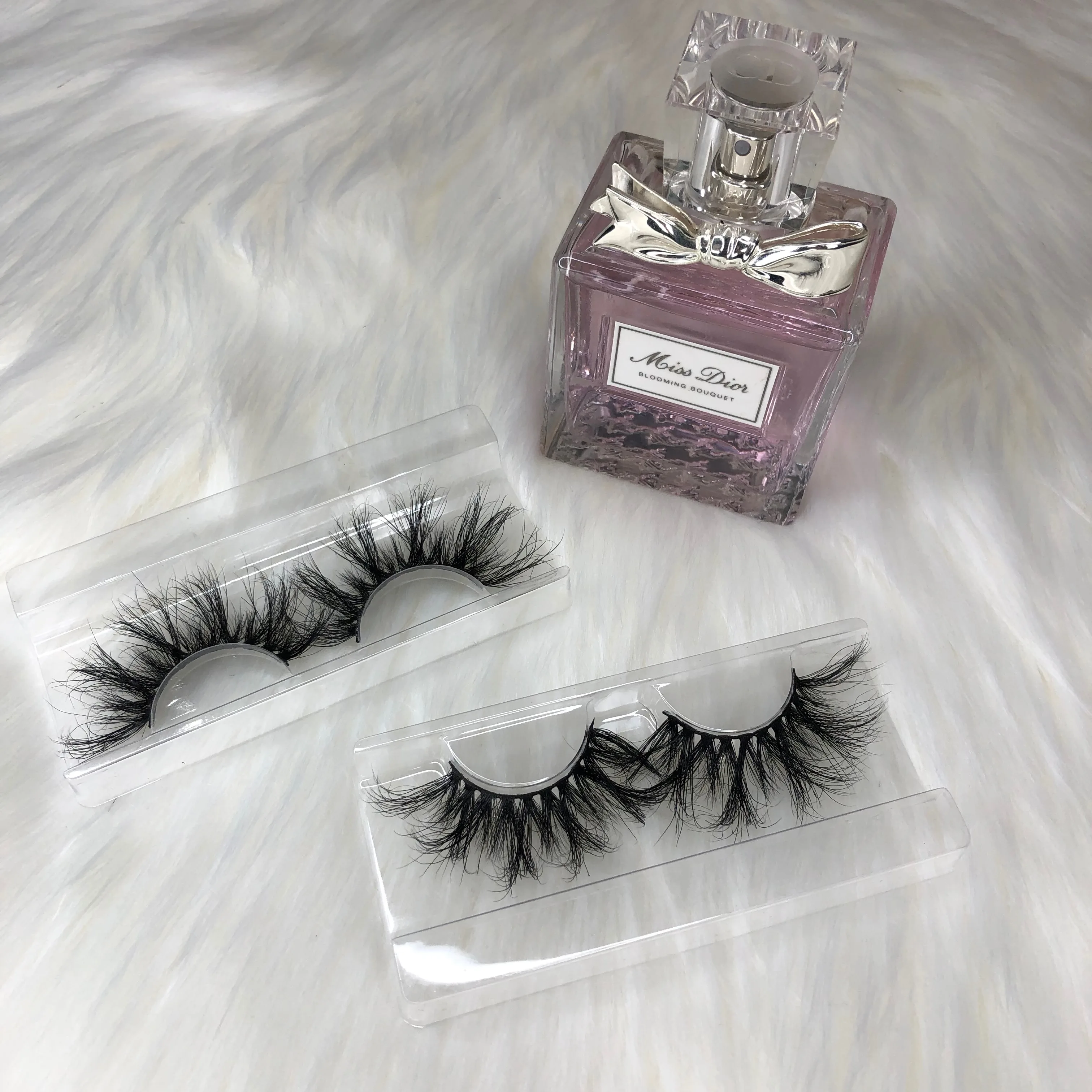 
Custom Own Brand thick dramatic eyelashes long soft 3d 25mm mink eyelash with high quality 