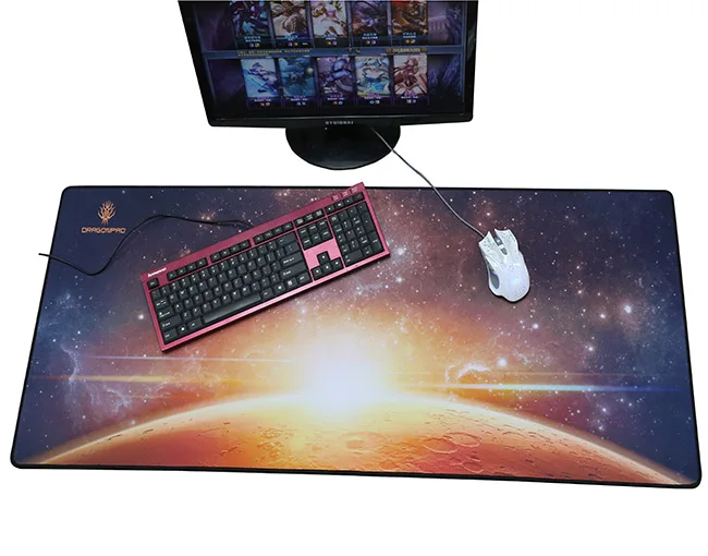 Computereco mouse pad customized multifunction  rubber oem game mat custom logo rubber mouse pad roll material