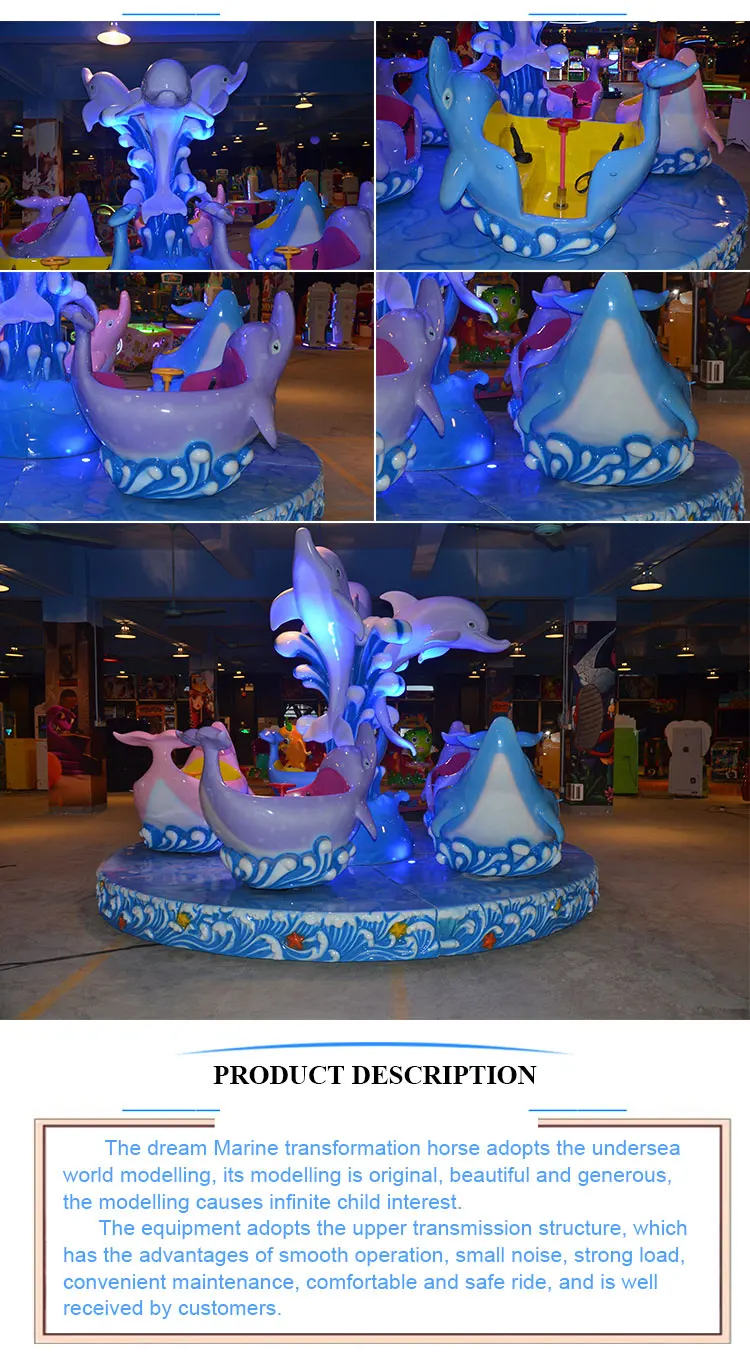 Qingfeng GTI big promotion coin operated amusement rides carousel horses for sale carousel