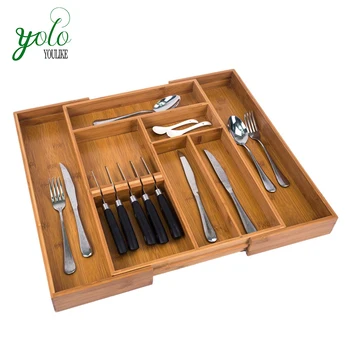 Upgrade Expandable Bamboo Kitchen Cutlery Drawer Organizer Build