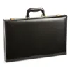 folding Backgammon Case with Pieces luxury black Genuine Leather Backgammon