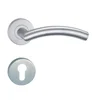 China wholesale 304 Satin Hollow stainless steel furniture door handle lock set