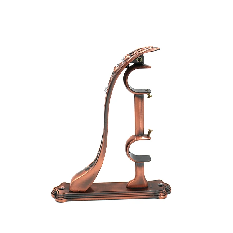 Double Curtain Rod Bracket Aluminum Curtain Rod Wall Brackets