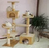 Luxury and funny cat climbing tree cat scratching tree for cats to hide and play