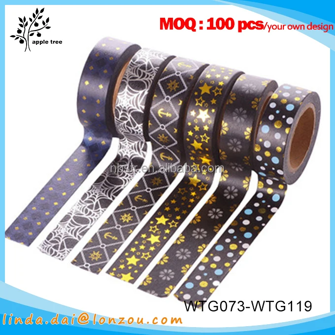 solid foil washi tape 15mm width