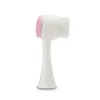 Silicone cleansing instrument soft hair silicone double-sided massage brush