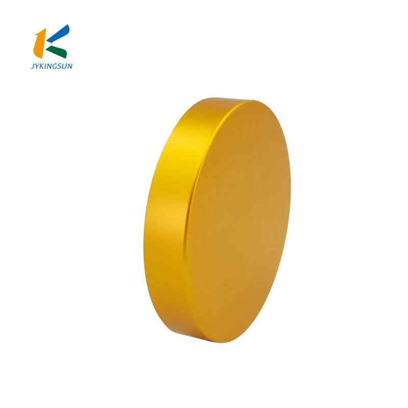 
89/400 gold metal aluminum lid round for wide mouth jar 