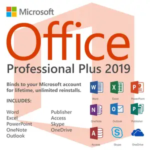 Microsoft Office 2019 Pro Plus License Key Windows 10 PC
