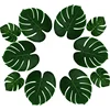 Plastic PU Polyester Artificial Palm Tree Leaves Decorations