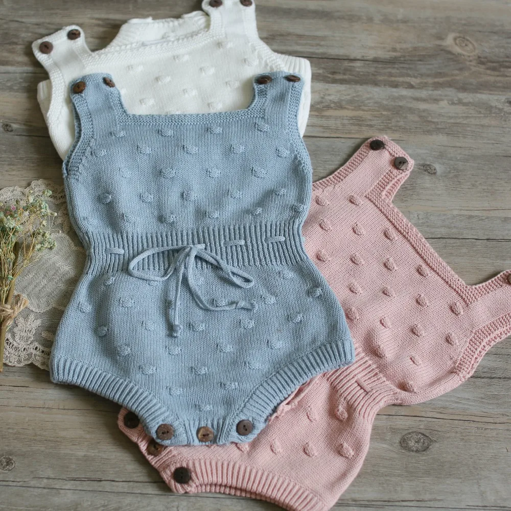 

Hu Sunshine Wholesale Autumn Knitted Wool Solid Baby Rompers Cotton Baby Clothes (pick size color, N/a