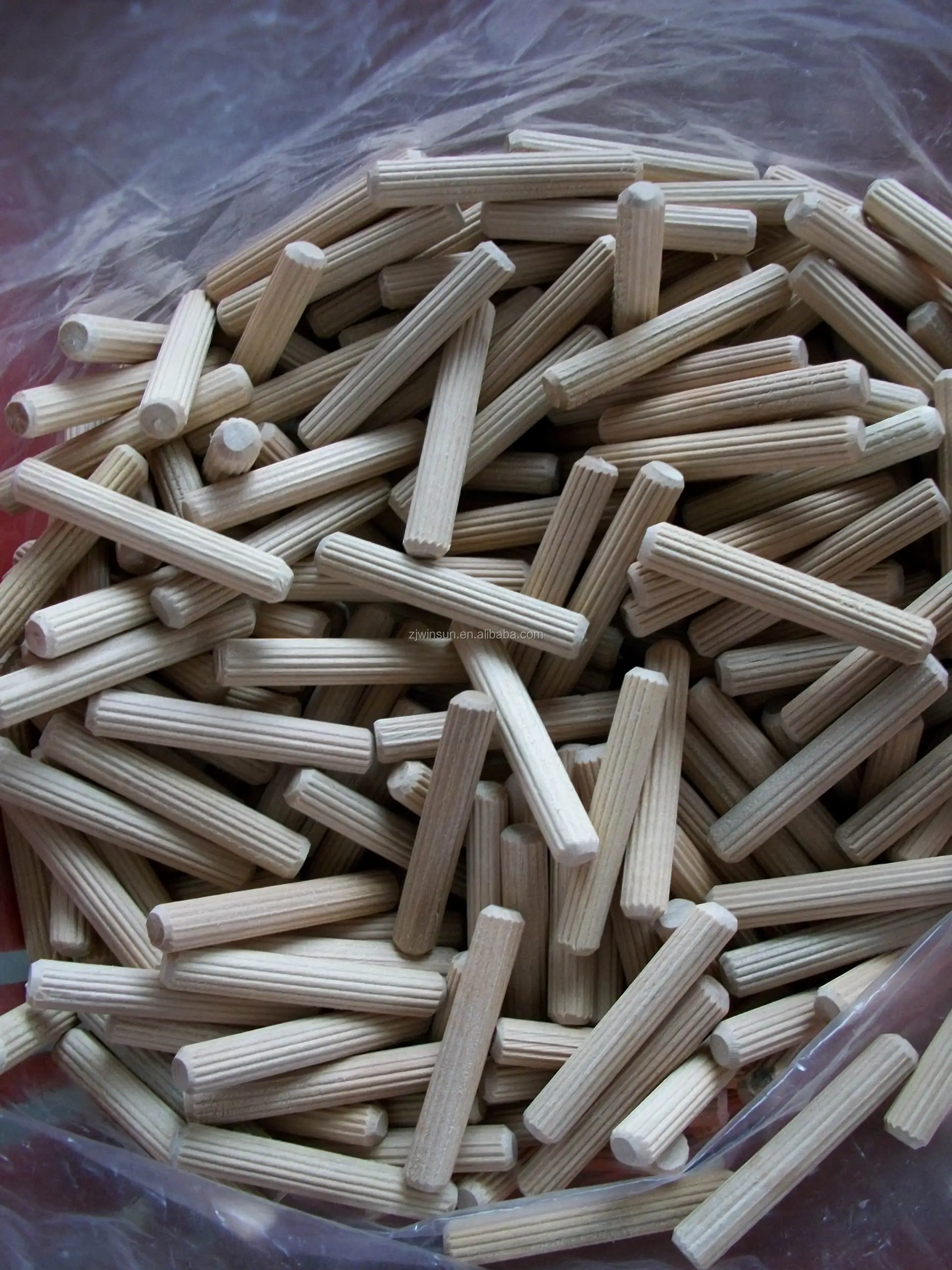 Solid Wood Birch Beech White Oak Maple 8x40mm Straight Grooved Fluted